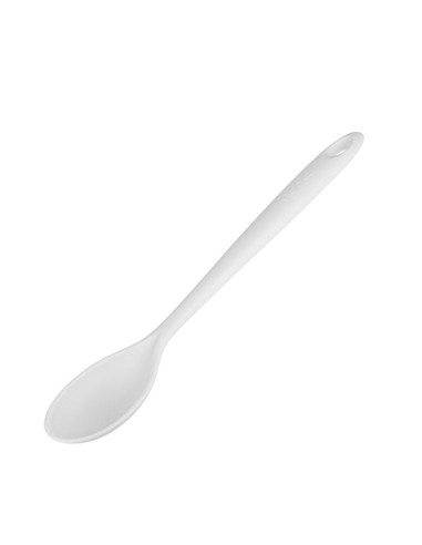 Colher Grande Branca Silicone Cabo Longo 45cm...