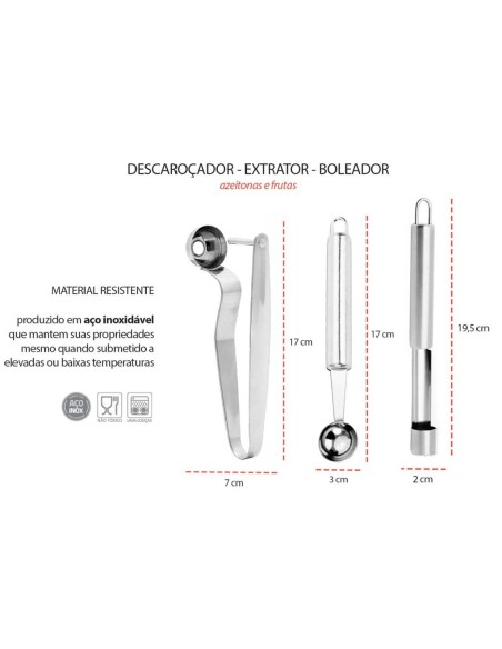 Removedor Extrator Polpa Semente Azeitonas e Boleador Frutas