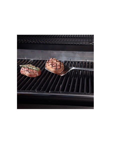 Espatula Garfo e Faca Cabo Longo Kit Churrasco Inox 3un