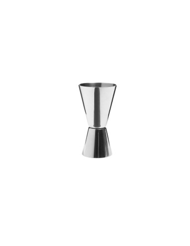Dosador Duplo Copo de Inox Doses Drinks 50ml e 25ml