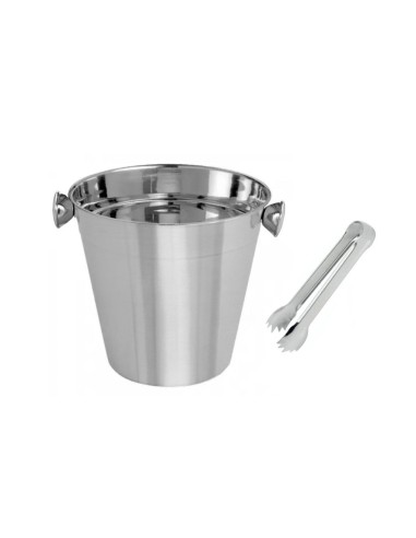 Balde de Gelo e Pegador Mini Aço Inoxidavel...