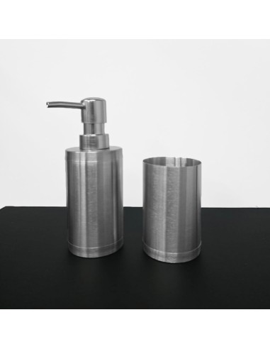 Porta Sabonete Liquido e Escova Jogo Banheiro...