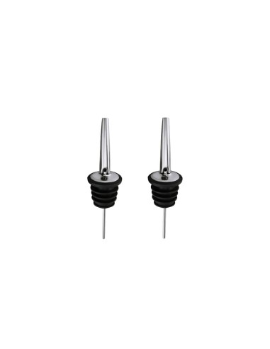 Bico Dosador de Bebidas e Garrafas Inox e Silicone 2un