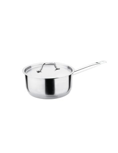 Panela com Tampa Cabo Aço Inox Fundo Triplo 20cm 2,5L