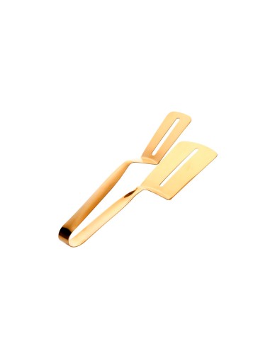 Espatula Dupla Dourada Aço Inox Utensilio...
