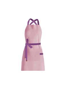 Avental Rosa Alça Cruzada Roxo Sorveteria Açai Buffet Festa