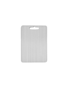 Tabua de Carne Corte Cozinha Profissional Aço Inox 29x20cm