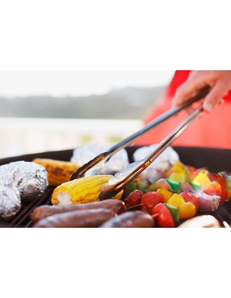 Pegador de Alimentos Grande Inox Pinça Profissional Churrasco 40cm