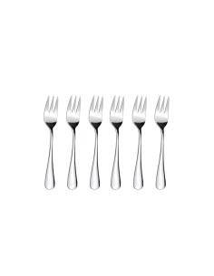 Garfo de Sobremesa Bolo Ostra Frutos do Mar Inox Buffet 6un