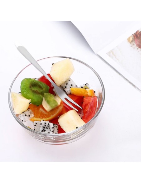 Faca Manteiga Espatula e Garfo para Petiscos Fruta Inox 12un