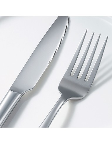 Garfo e Faca de Mesa Talheres Aço Inox Buffet...