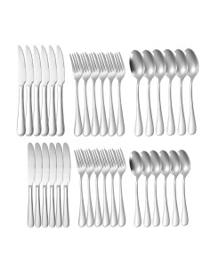 Talheres Mesa Sobremesa Faqueiro Garfo Faca Colher Inox 36un