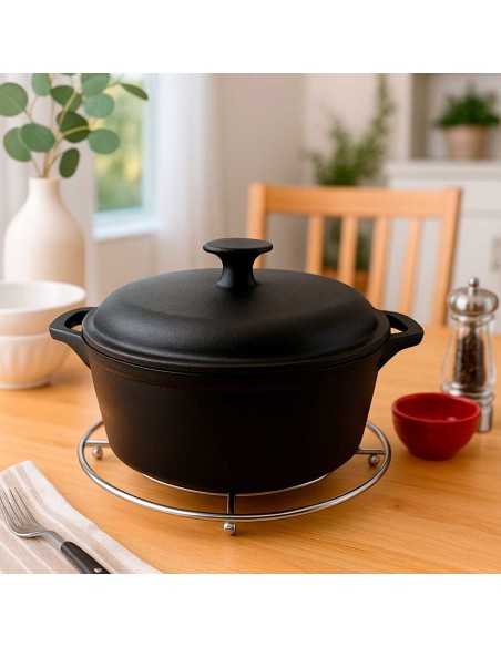 Descanso de Panela Suporte Redondo Metal Apoio Mesa