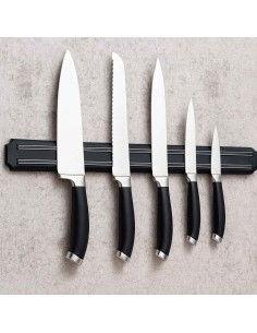 Suporte Facas Ima Barra Magnetica Preta Utensilios Cozinha 2