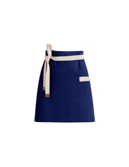 Avental de Cintura Azul Marinho Barista Chef Cozinha Unissex