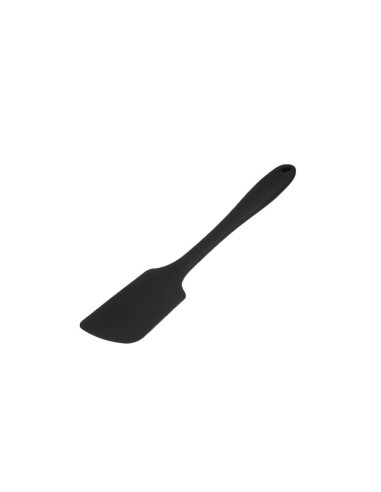 Espatula Reta Pao Duro Silicone Utensilio de Cozinha Preto