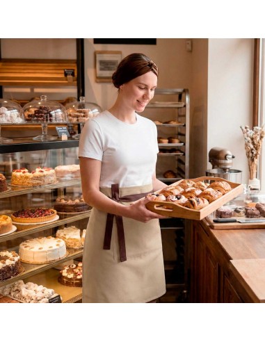Faixa de Cabelo Turbante Bandana Marrom Chef...
