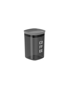 Pote Hermetico Porta Mantimentos Cafe Cinza Translucido 1L