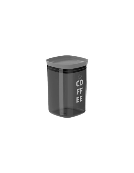 Pote Hermetico Porta Mantimentos Cafe Cinza Translucido 1L