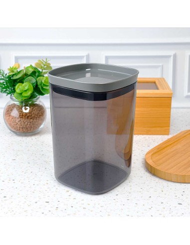 Pote Hermetico Porta Mantimentos Cafe Cinza...