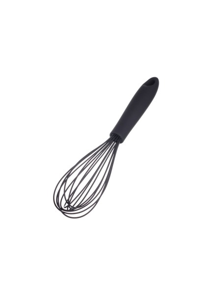 Batedor de Claras Manual Fouet Silicone Preto Cozinha