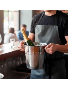 Balde de Gelo e Garrafas Aço Inox 4,5L Bar Restaurante 2