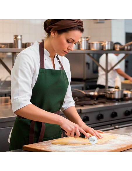 Cortador de Massas Carretilha Corta e Fecha para Pastel