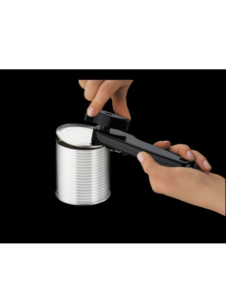 Abridor de Latas Preto Aço Inox