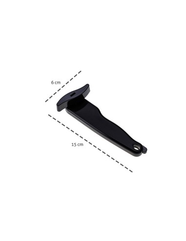 Abridor de Latas Preto Aço Inox