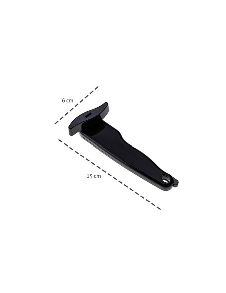 Abridor de Latas Preto Aço Inox