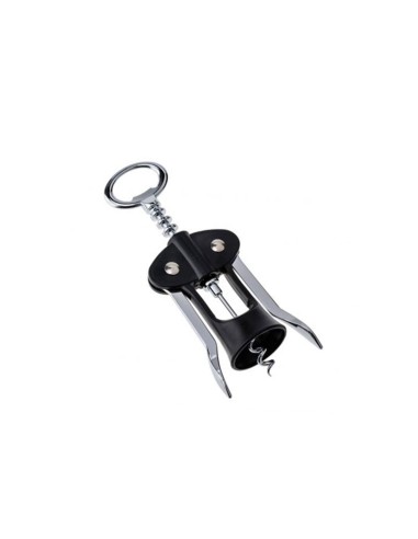 Saca Rolha Abridor de Vinho Garrafa Aço Inox Preto