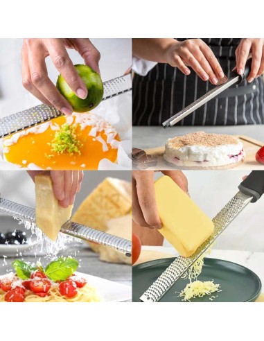 Ralador Inox Zester Especiaria Queijo Verduras...