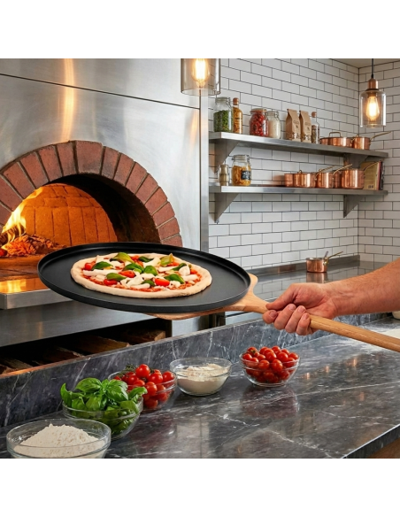 Forma de Pizza Grande Antiaderente 40cm Assadeira Redonda