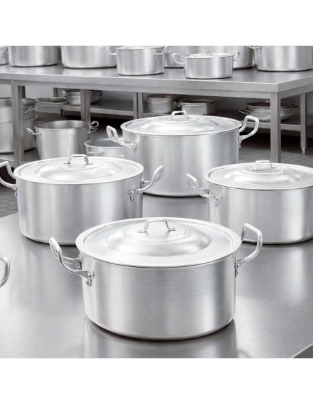 Panela Caçarola Grande Aluminio Industrial Hotel Escola 15L