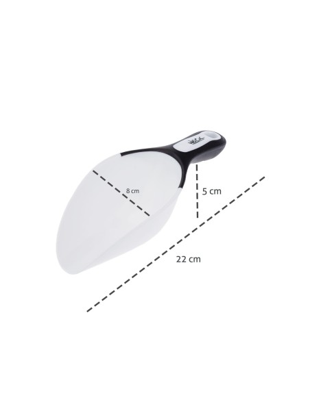 Pa de Gelo ou Concha para Mantimentos Plastico Branco