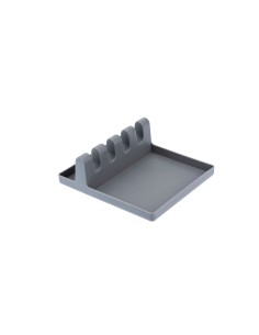 Descanso de Talheres Apoio Colher Utensilios Cinza