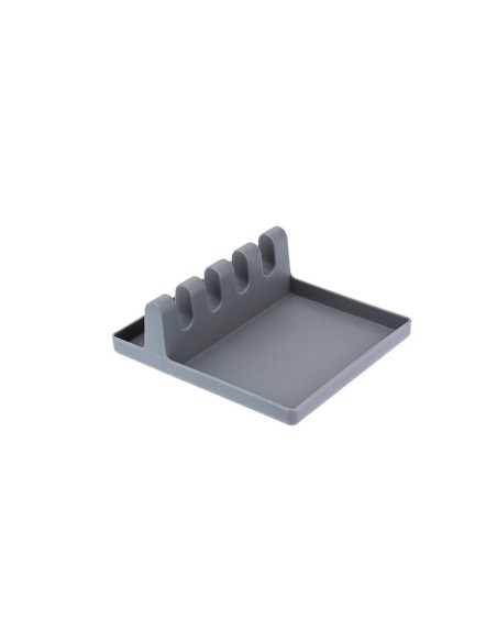 Descanso de Talheres Apoio Colher Utensilios Cinza