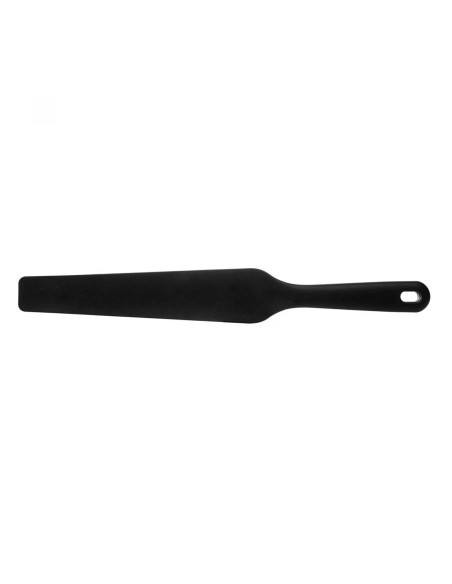 Espatula Silicone Longa Rigida Confeitaria Liquidificador Preto 32cm