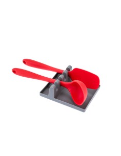 Descanso de Talheres Apoio Colher Utensilios Cinza 2