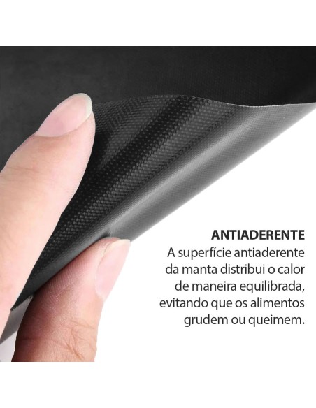 Manta Antiaderente Churrasqueira Grill Forno Assadeira 40cm