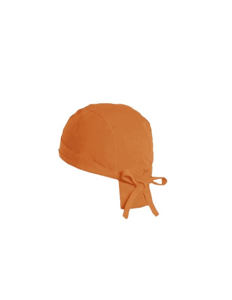 Bandana Laranja Chef de Cozinha Touca Unissex Ajustavel