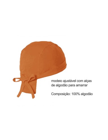 Bandana Laranja Chef de Cozinha Touca Unissex...