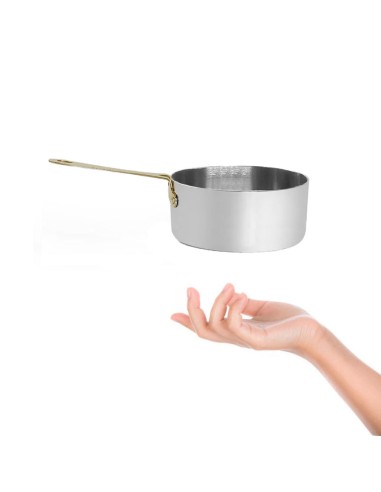 Mini Panela Cabo Panelinha Prata Dourado...