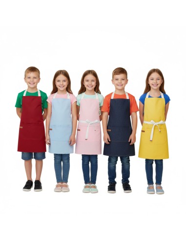 Avental Infantil Rosa Algodao Cozinha Artes...