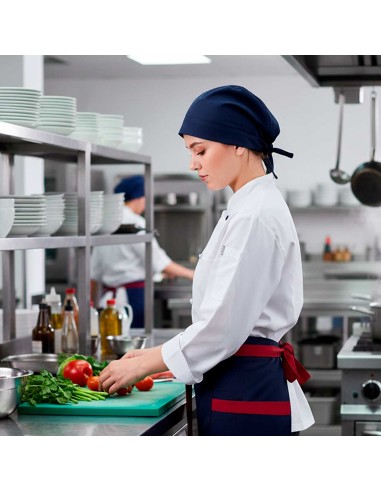 Bandana Azul Marinho Chef de Cozinha Touca...