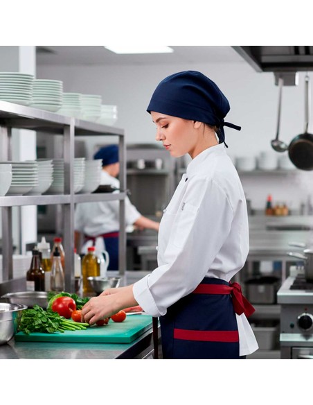 Bandana Azul Marinho Chef de Cozinha Touca Unissex Ajustavel