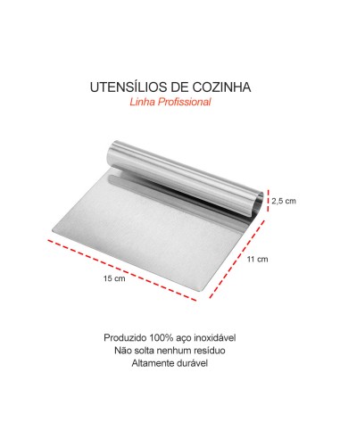 Espatula Raspadora Inox Multiuso Alisa Corta...