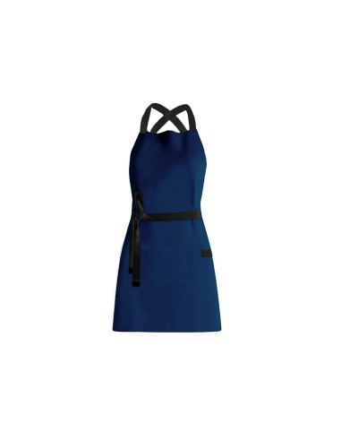 Avental Azul Alça Cruzada Preto Restaurante Bar...