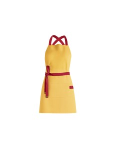 Avental Amarelo Alça Cruzada Vermelho Buffet Cafeteria