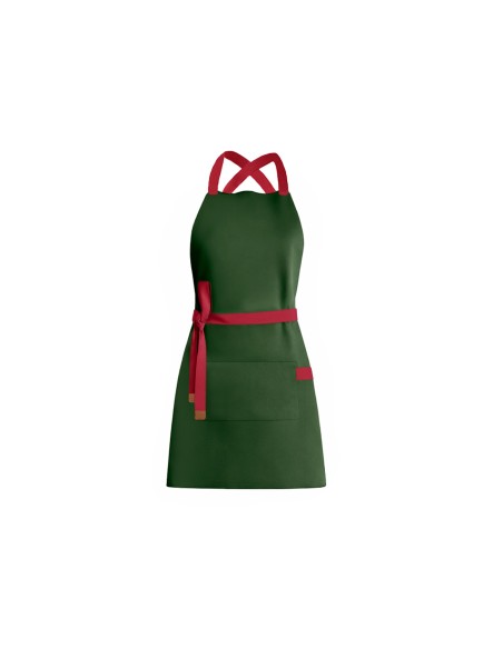 Avental Verde Alça Cruzada Vermelho Restaurante Jardinagem Bar